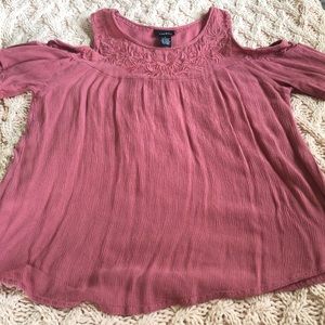 MAROON/PINK BLOUSE
